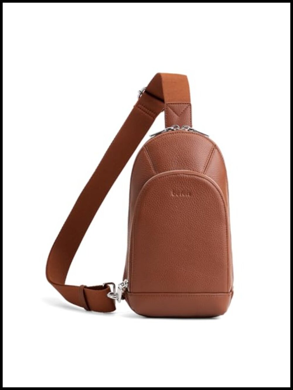 befen Genuine Leather Sling Bag Anti Theft RFID Crossbody Chest Bags